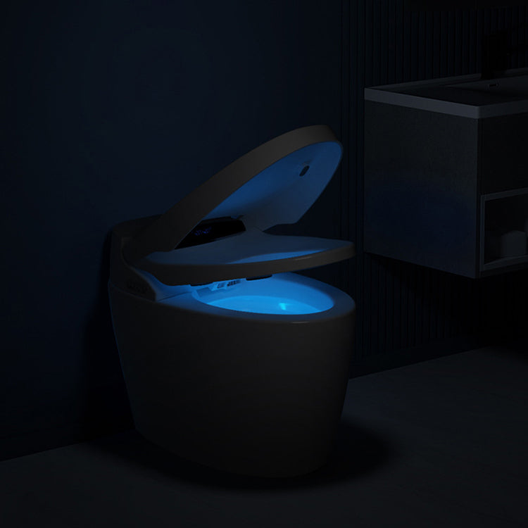 Modern Heated Seat Flush Toilet Floor Mount White Toilet with Toilet Seat