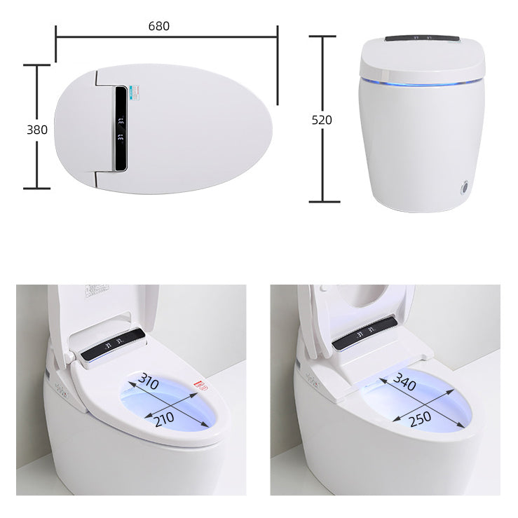 Modern Floor Mount Toilet Bowl Siphon Jet Bidet Toilet with Seat for Bathroom
