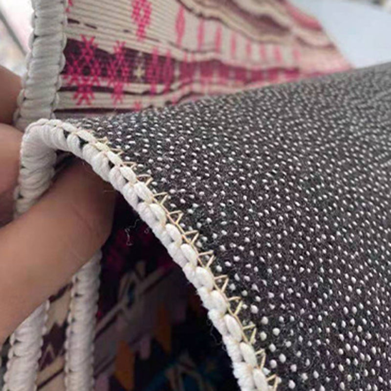 Industrial Rug Polyester Abstract Graphic Rug Stain Resistant Rug for Home Decor