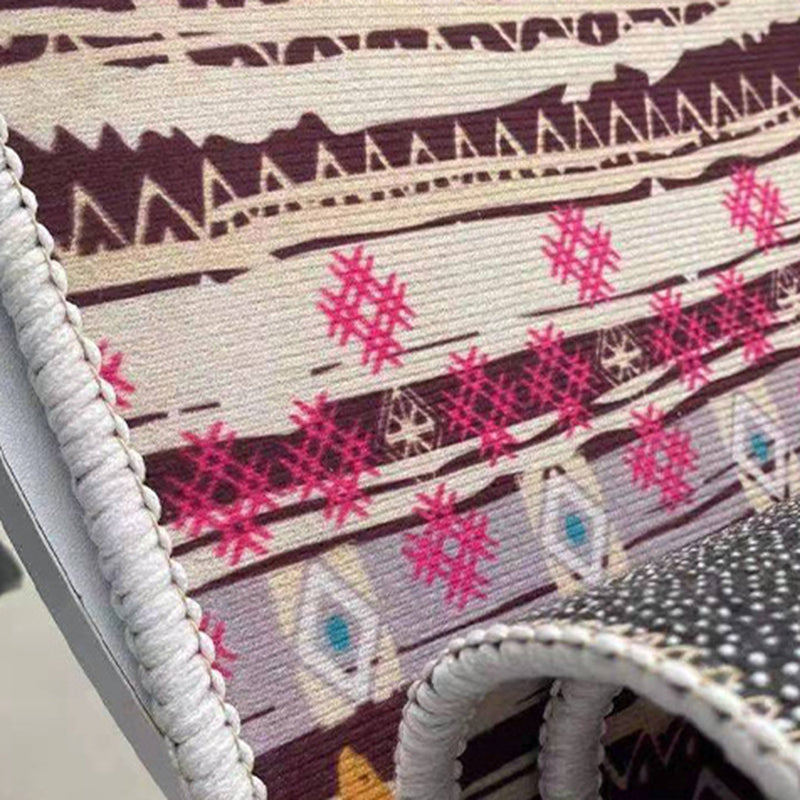 Industrial Rug Polyester Abstract Graphic Rug Stain Resistant Rug for Home Decor