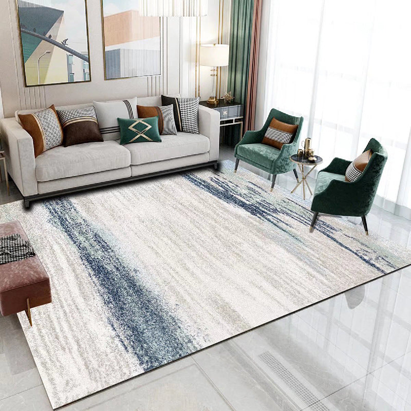 Industrial Rug Polyester Abstract Graphic Rug Stain Resistant Rug for Home Decor