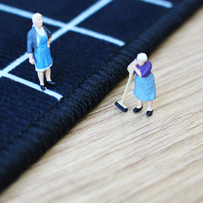 Modern White Carpet Polyester Pattern Carpet Washable Carpet for Home Decor