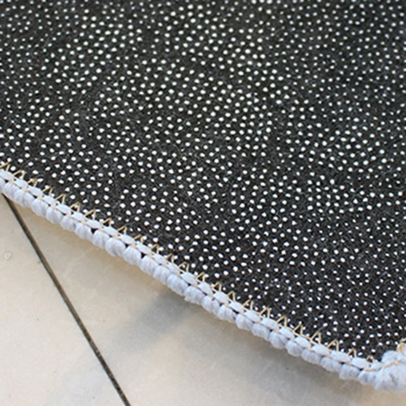 White Rug Polyester Pattern Area Rug Stain Resistant Indoor Rug for Living Room