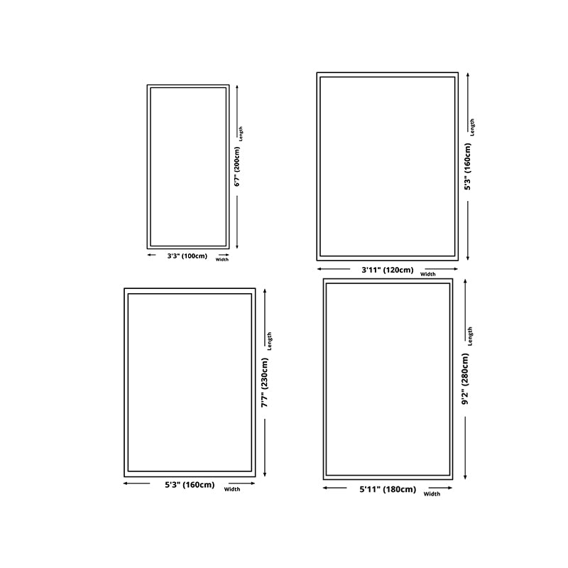 White Rug Polyester Pattern Area Rug Stain Resistant Indoor Rug for Living Room