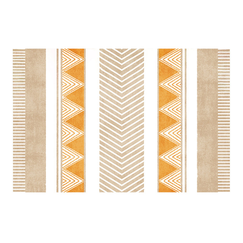 Green Modern Rug Polyester Graphic Rug Stain Resistant Rug for Living Room