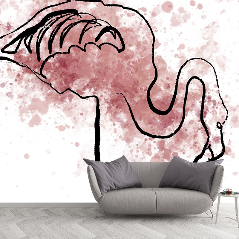 Washable Mural Wallpaper Animals Illustration Indoor Wall Mural