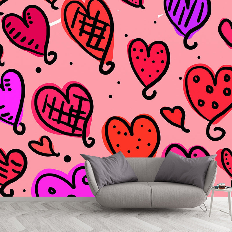 Environment Friendly Mural Wallpaper Graffiti Illustration Indoor Wall Mural