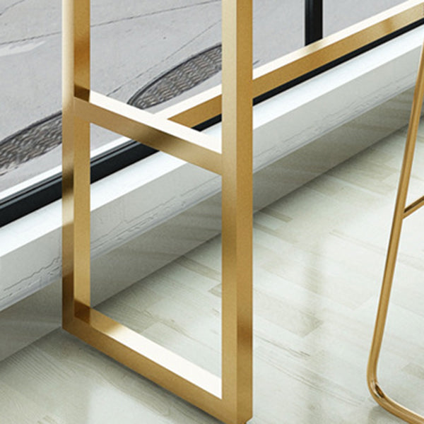 Glam Pub Table Bar Height Rectangle Bar Table for Indoor Use