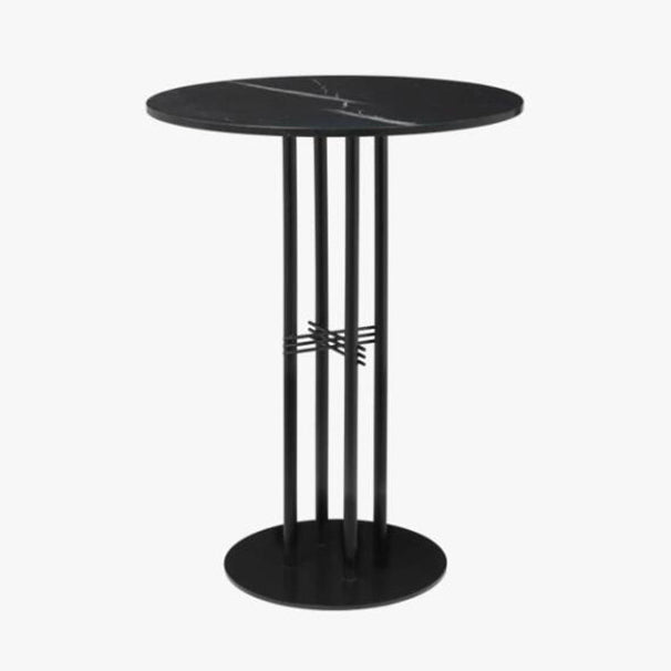 Modern Bar Table Round Dining Table - 23.6" W x 23.6" L x 41.3" H