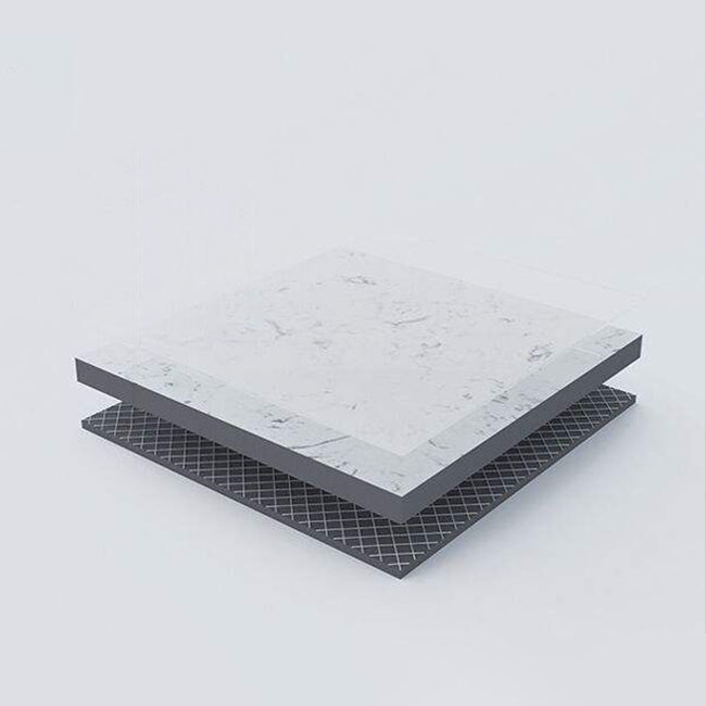 Glam Bar Dining Table Pedestal White Bistro Bar Table with Metal Base