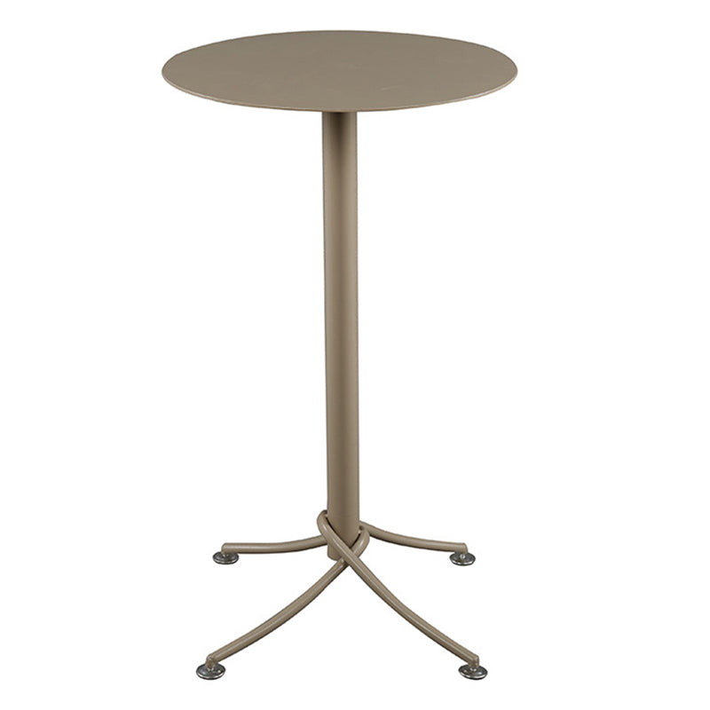 Industrial Outdoor Bar Height Table Metal Bar Table with Pedestal