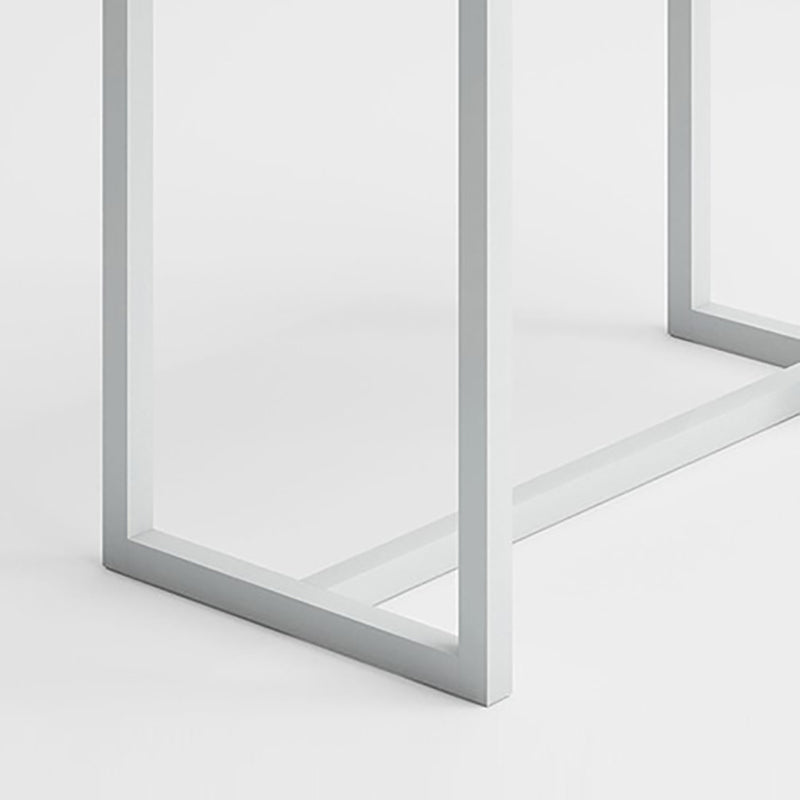 Brown Wood Top Bar Table Outdoor Trestle Base Bar Wine Table