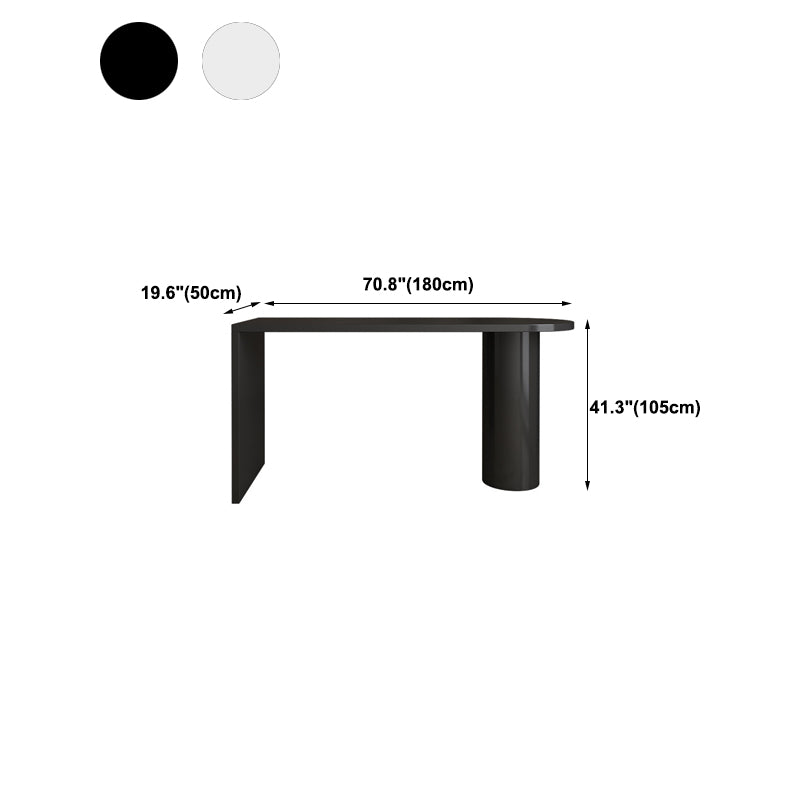 Modern Bar Table Rectangle Solid Wood Dining Table for Kitchen Living Room Coffee Room