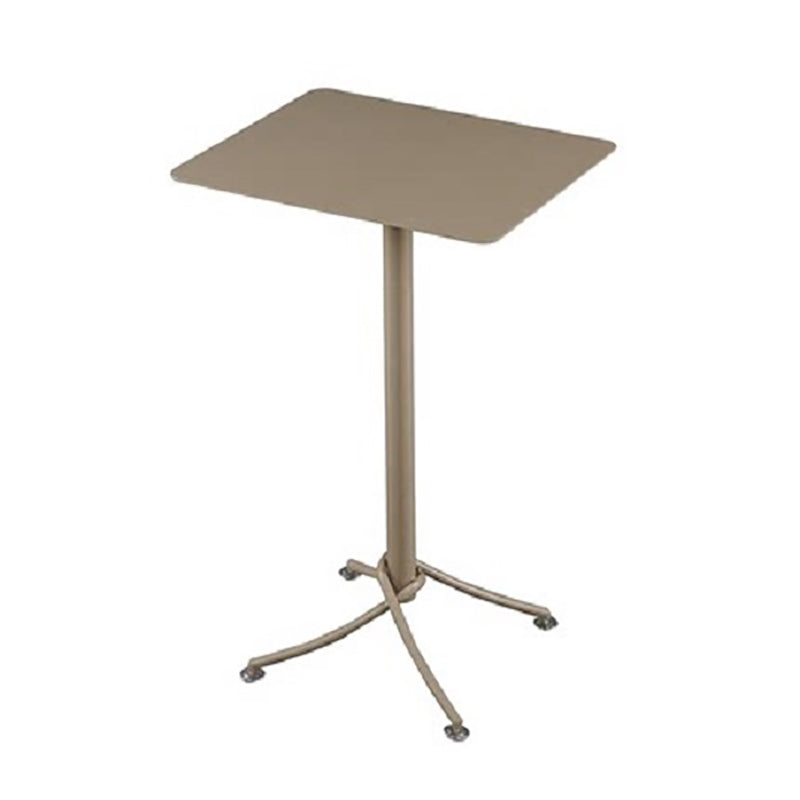 Metal Bar Dining Table Industrial Bar Height Cocktail Table with Pedestal