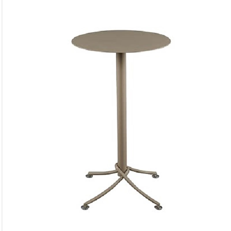 Metal Bar Dining Table Industrial Bar Height Cocktail Table with Pedestal