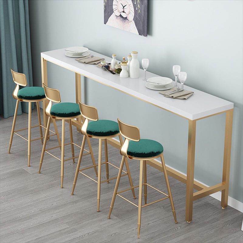 Contemporary Bar Table Rectangle Solid Wood Pub Table for Outdoor