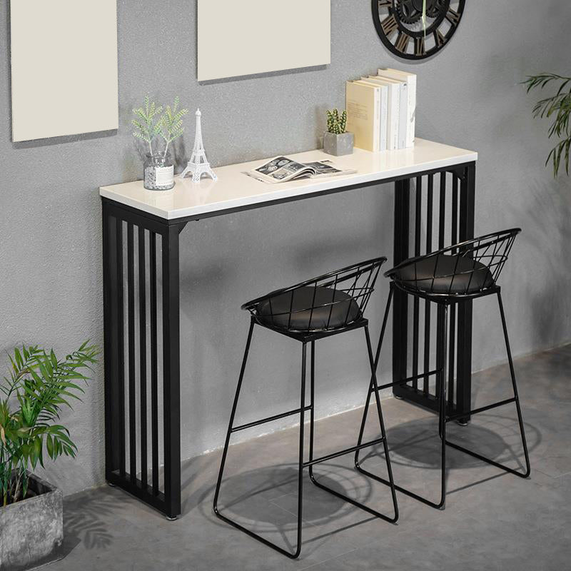 Industrial Bar Table Rectangle Bar Height Pub Table for Indoor