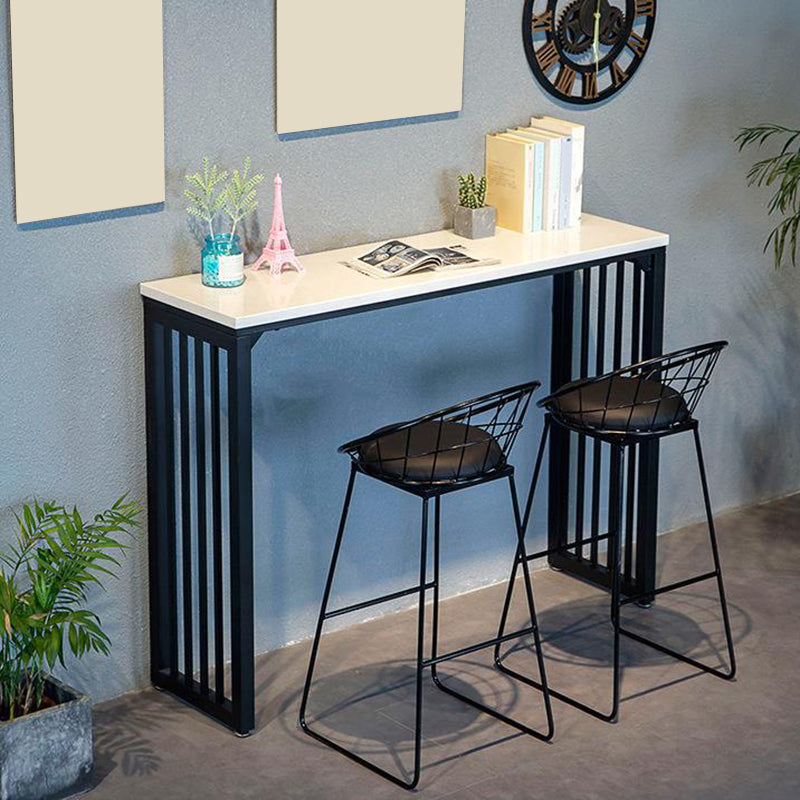 Industrial Bar Table Rectangle Bar Height Pub Table for Indoor