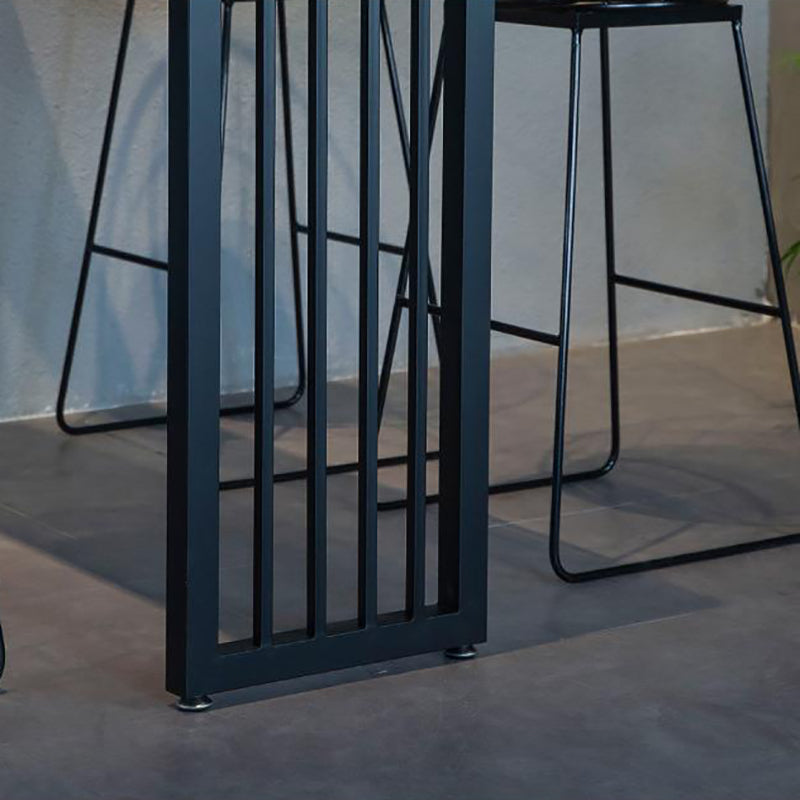 Industrial Bar Table Rectangle Bar Height Pub Table for Indoor