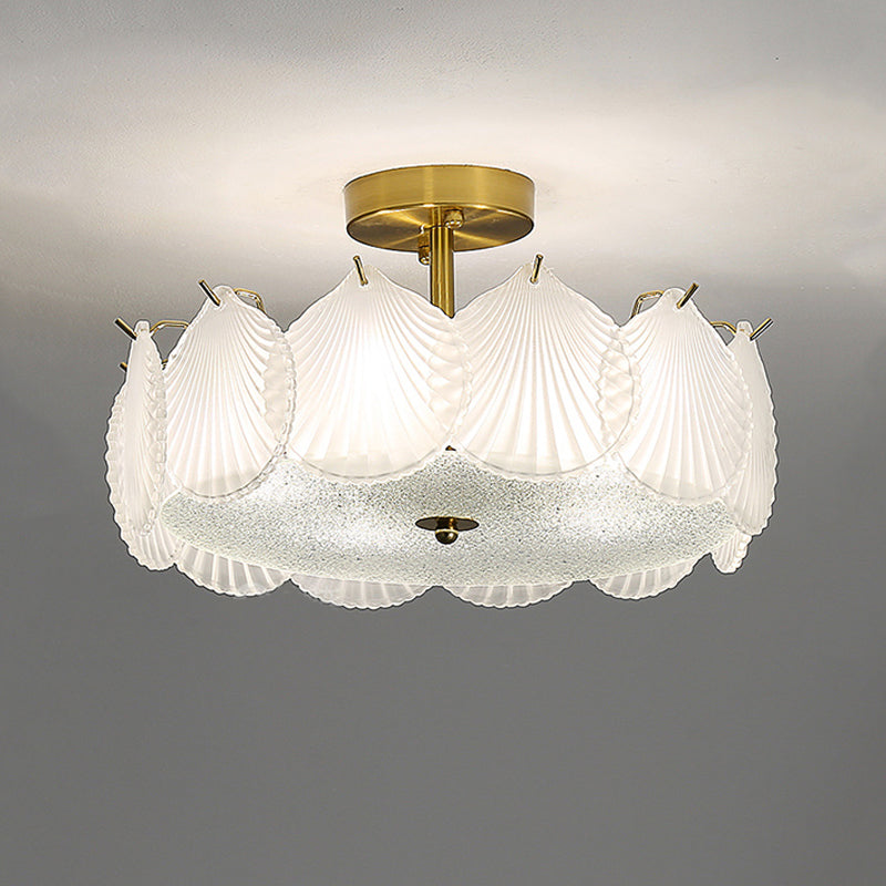 Nordic Glass Ceiling Lamp Minimalist Flush Mount Light Fixture