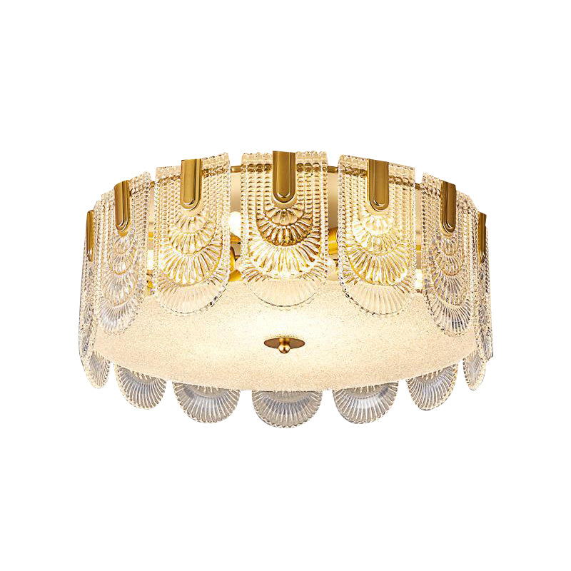 Nordic Ceiling Lamp Minimalist Glass Shade Flush Mount Light Fixture