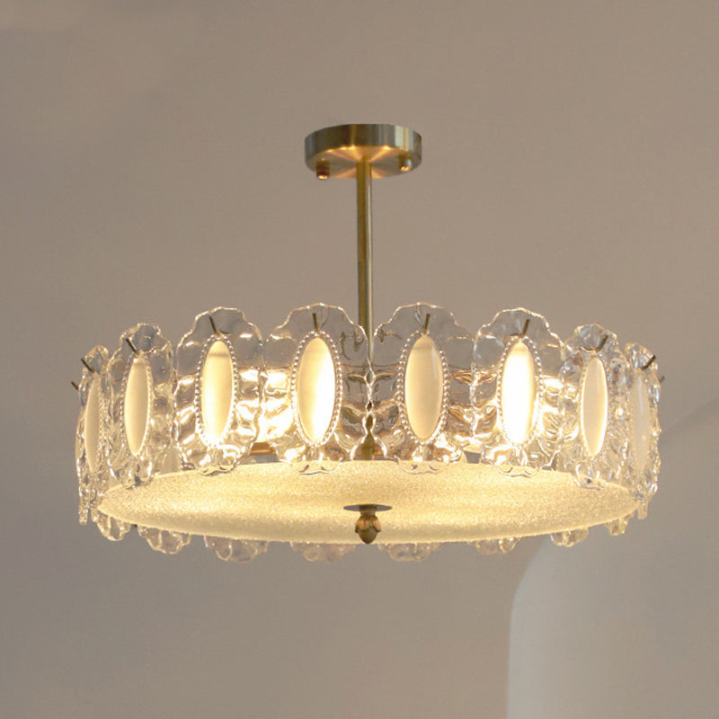 Modern Glass Shade Ceiling Lamp Minimalist Flush Mount Light Fixture
