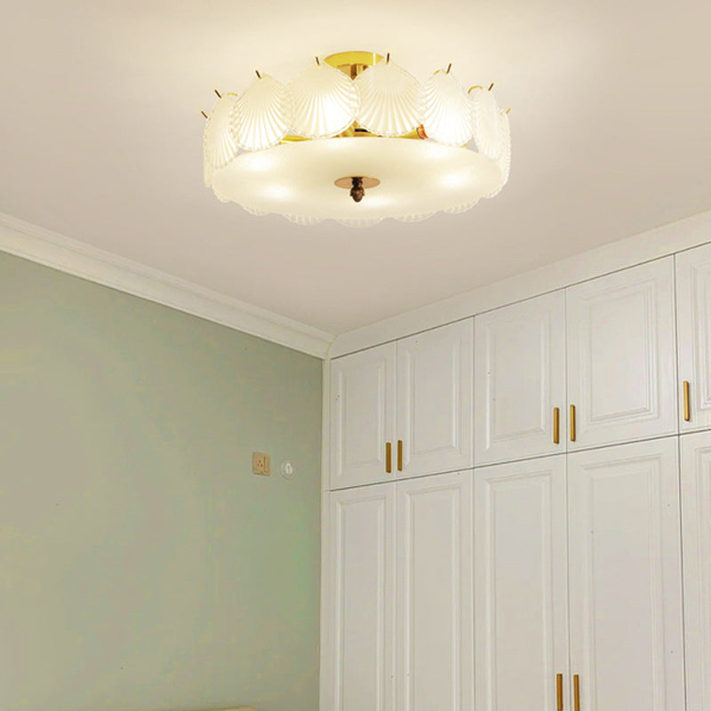 Modern Glass Ceiling Lamp Household Simple Flush Mount Light Fixture