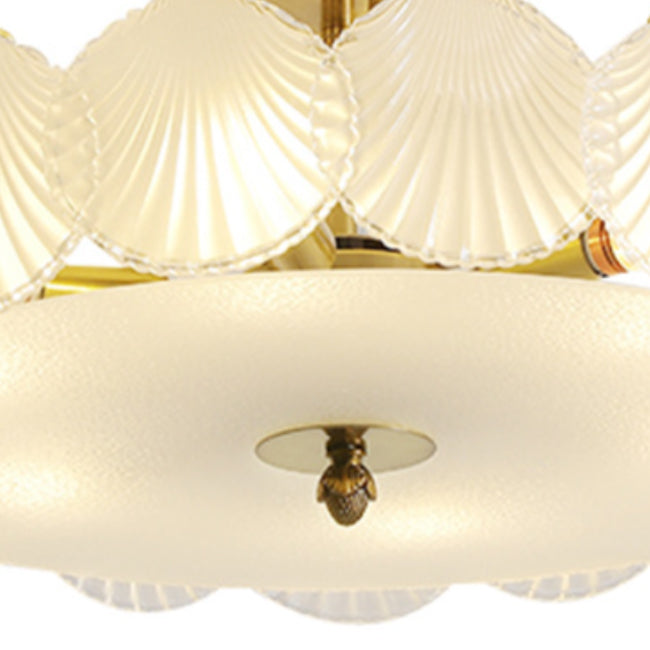 Modern Glass Ceiling Lamp Household Simple Flush Mount Light Fixture