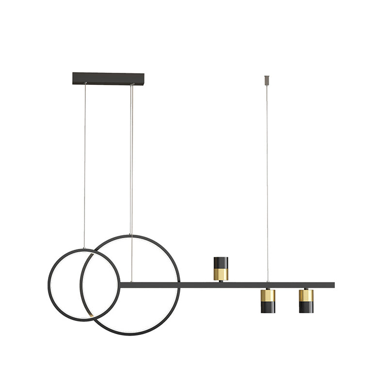 Modern Style Round Shape Island Pendants Metal Pendant Lights for Dining Room