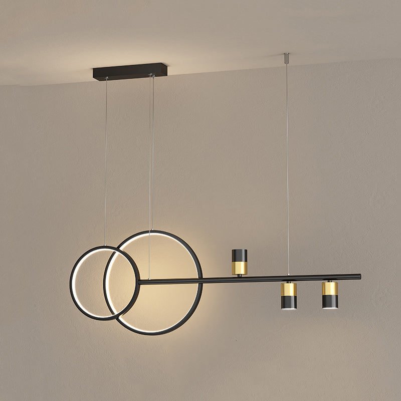 Modern Style Round Shape Island Pendants Metal Pendant Lights for Dining Room
