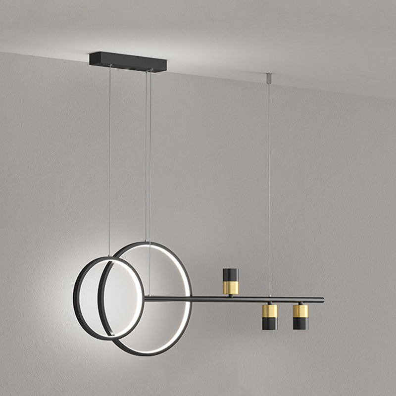 Modern Style Round Shape Island Pendants Metal Pendant Lights for Dining Room