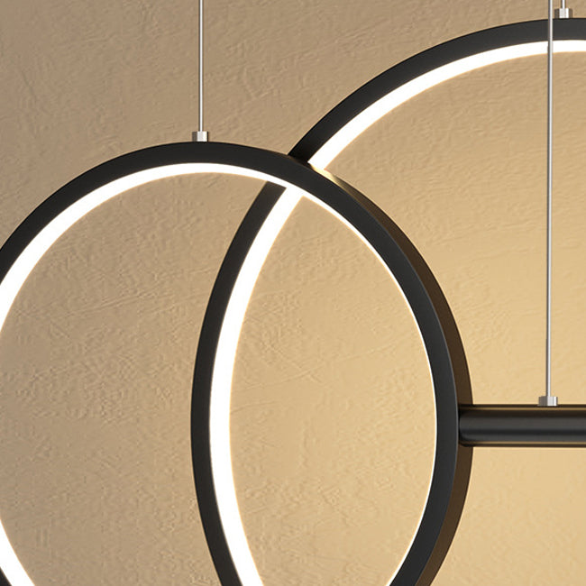 Modern Style Round Shape Island Pendants Metal Pendant Lights for Dining Room