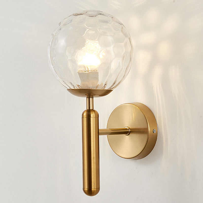 Sphere Shape Glass Sconce Light Modern Style Wall Sconce Lighting for Living Room