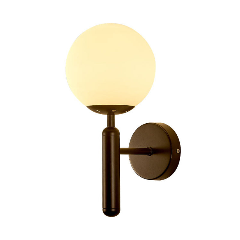 Sphere Shape Glass Sconce Light Modern Style Wall Sconce Lighting for Living Room