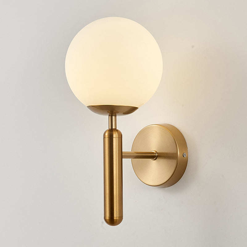 Sphere Shape Glass Sconce Light Modern Style Wall Sconce Lighting for Living Room