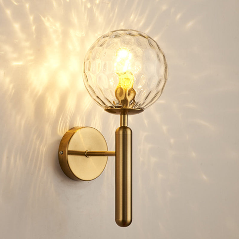 Sphere Shape Glass Sconce Light Modern Style Wall Sconce Lighting for Dining Room