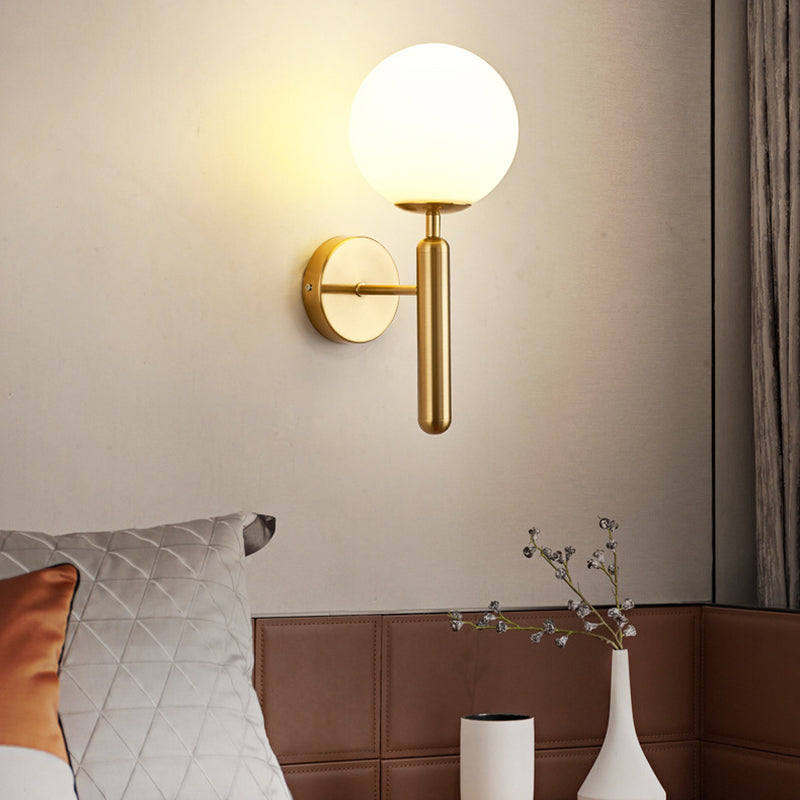 Sphere Shape Glass Sconce Light Modern Style Wall Sconce Lighting for Dining Room