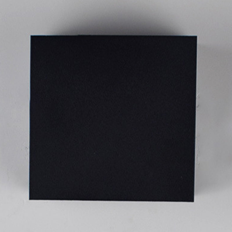 Modern Style Square Shape Wall Sconce Metal 1 Light Sconces for Bedroom