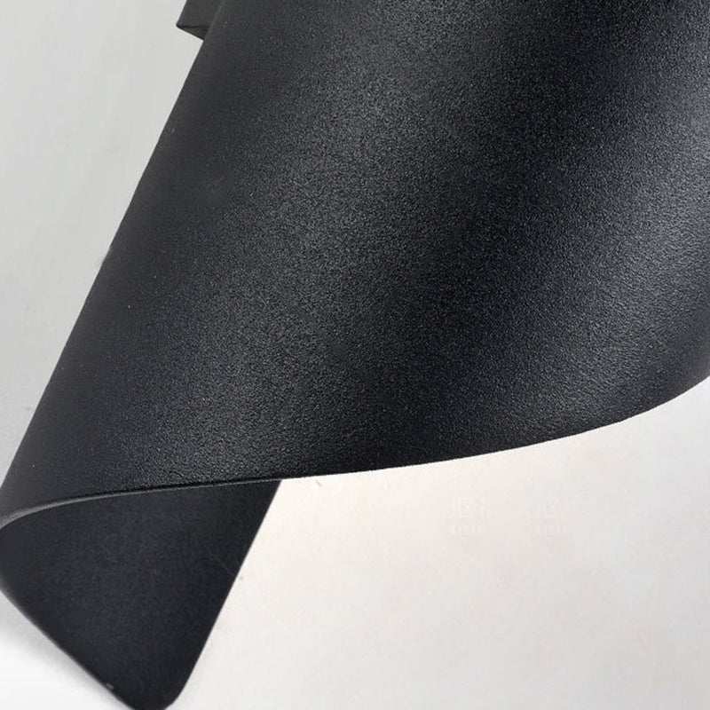 Modern Style Wrapped Shape Wall Sconce Metal 2 Light Sconces for Outdoor