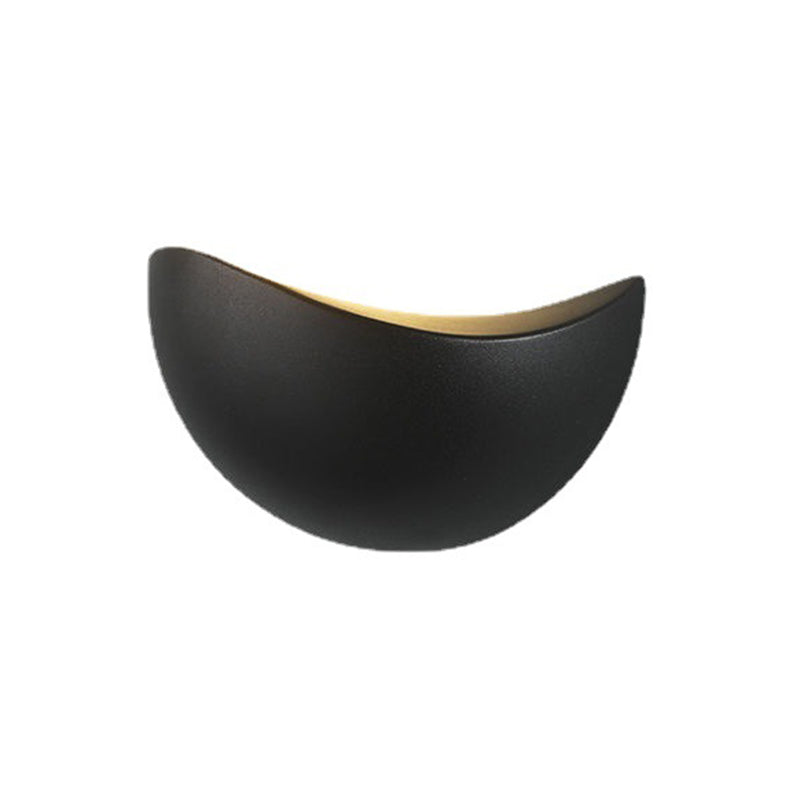 Modern Style Waveform Shape Wall Sconce Metal 1 Light Sconces for Outdoor