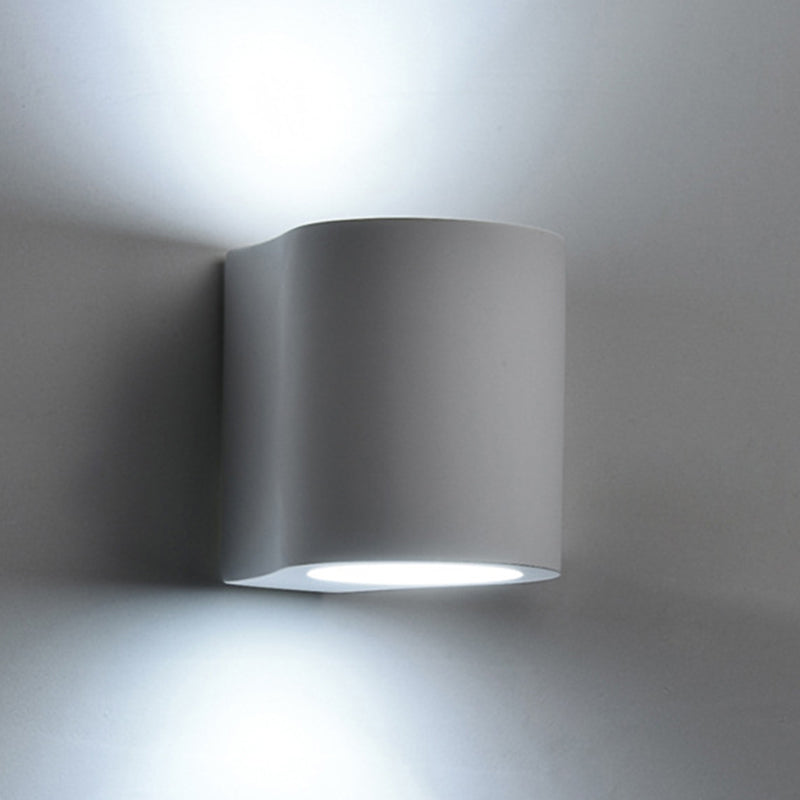 Modern Style Cylinder Wall Sconce Metal 2 Light Sconces for Outdoor