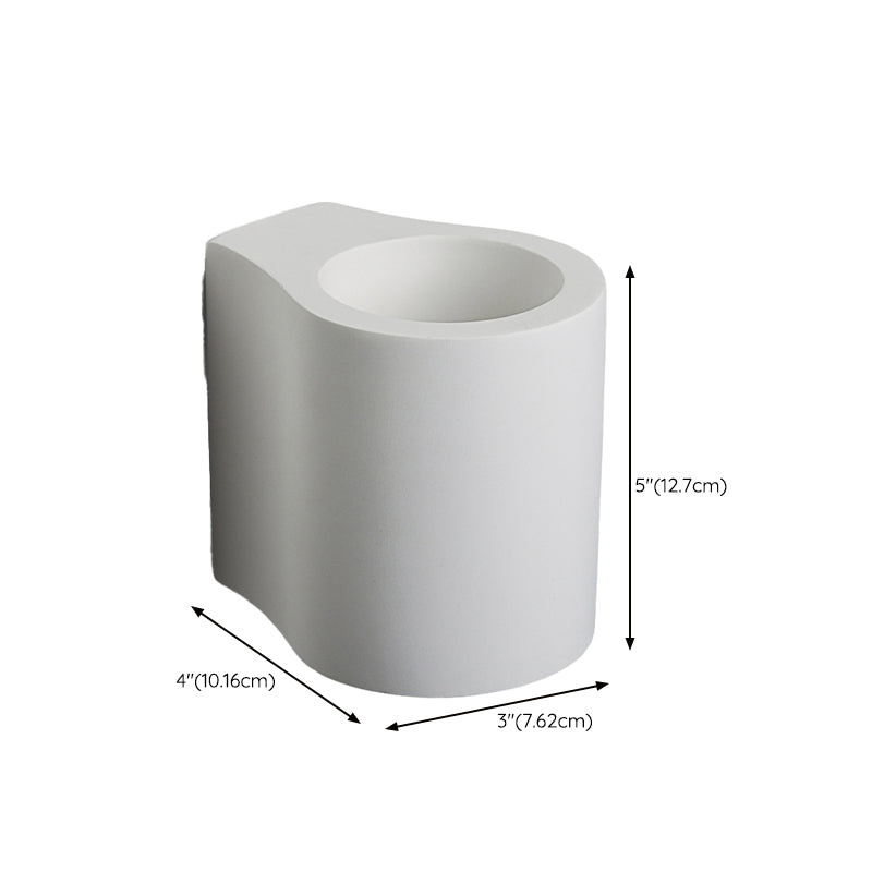 Modern Style Cylinder Wall Sconce Metal 2 Light Sconces for Outdoor