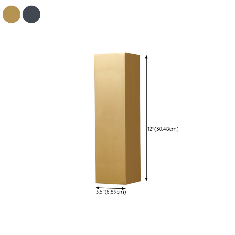 2-Light Rectangular Wall Sconce Light Modern Metal Wall Sconce Lighting