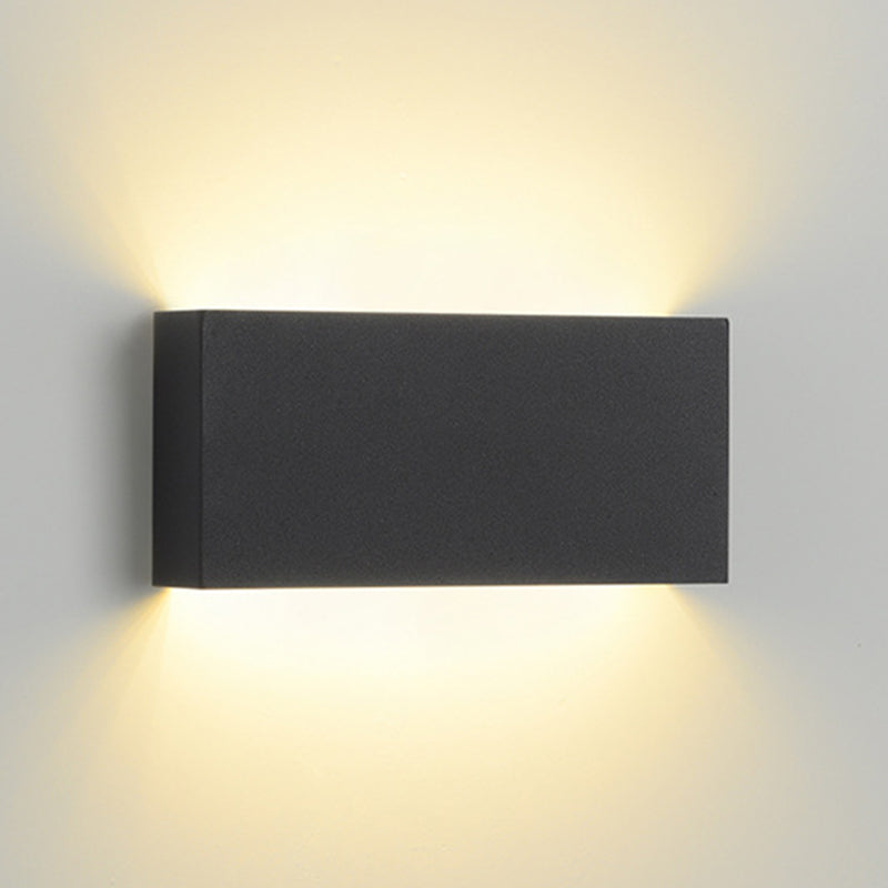 2-Light Rectangular Sconce Light Modern Metal Sconce Light Fixture