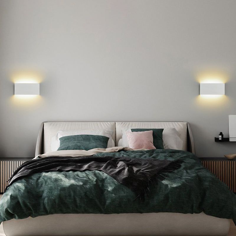 2-Light Rectangular Sconce Light Modern Metal Sconce Light Fixture