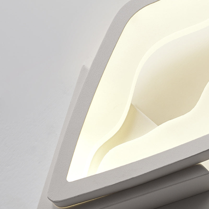 Geometric Wall Lighting Ideas Modern Metal 1 Light Wall Mounted Lighting in White