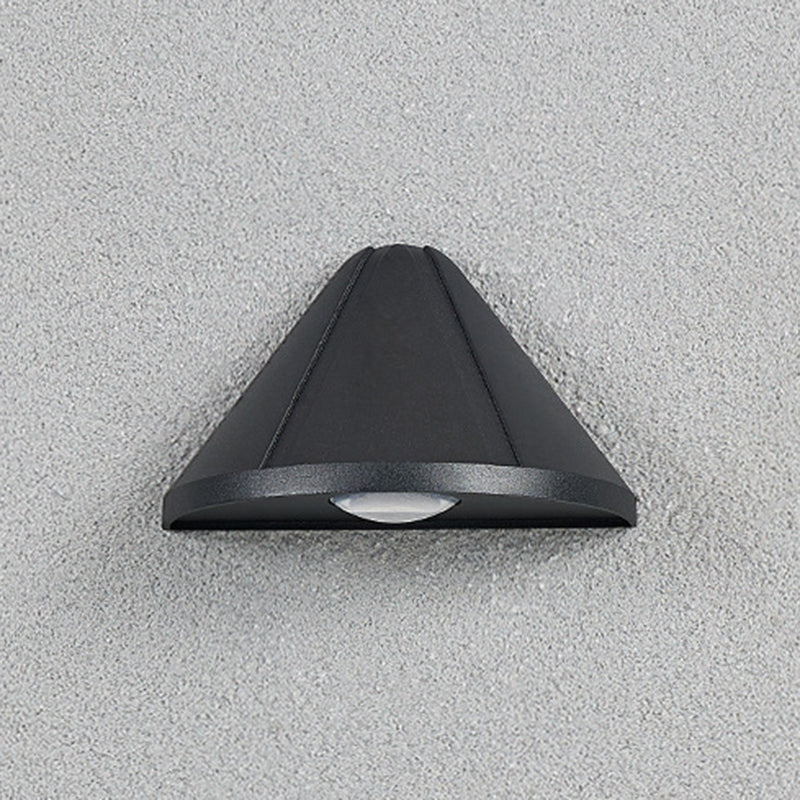 Modern Style Triangle Wall Sconce Metal 1 Light Sconces for Outdoor