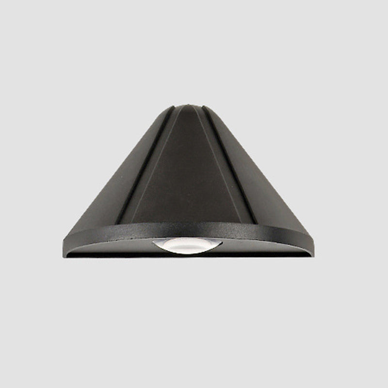 Modern Style Triangle Wall Sconce Metal 1 Light Sconces for Outdoor