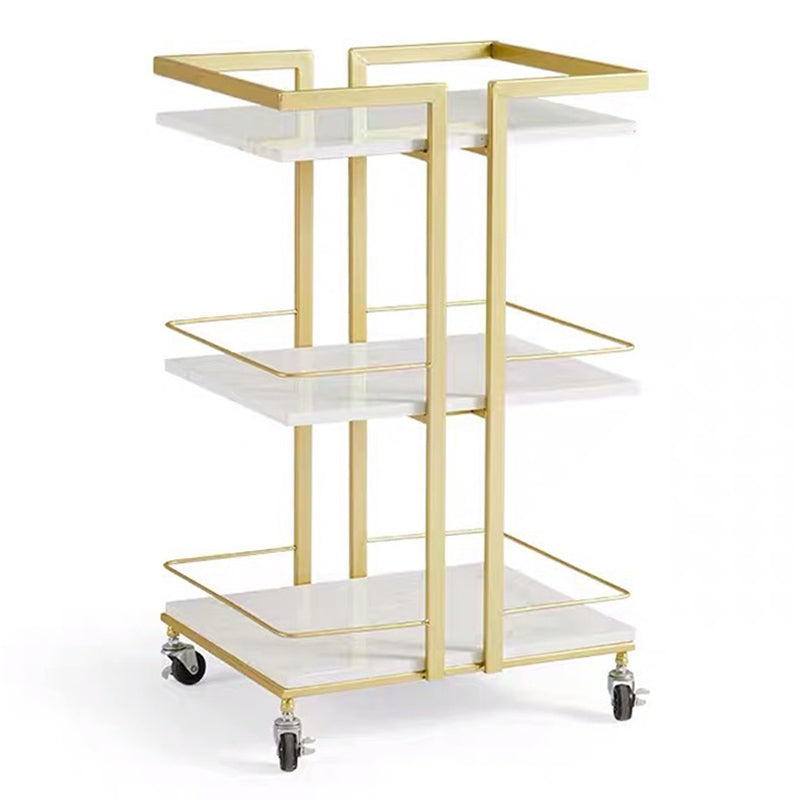 29.92" High Modern Prep Table Rolling Metal Prep Table for Home