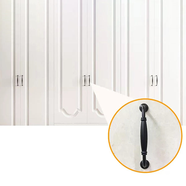 Engineered Wood Cabinet with 2 Drawers French Country White Wardrobe for Home